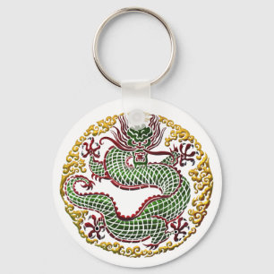 Drache-Medaille Schlüsselanhänger