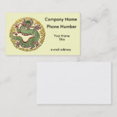 Drache-Medaillon Visitenkarte (Vorne/Hinten)