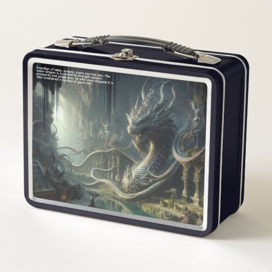 Drache Metall Brotdose (Vorderseite)