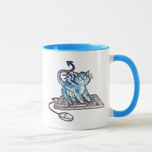 Drache-Miezekatze Tasse