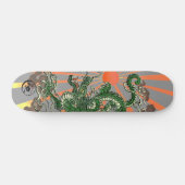 Drache mit aufgehende Sonne 2 Skateboard (Horizontal)