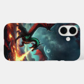 Drache mit Branddesign Case-Mate iPhone Hülle (Rückseite (Horizontal))