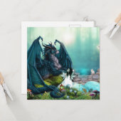 Drache mit Fairy Girl Karte (Vorderseite/Rückseite Beispiel)