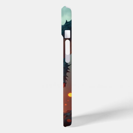 Drache mit Feuer Case-Mate iPhone Hülle (Rückseite / Links)