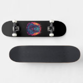 Drache mit Feuer Skateboard (Horizontal)