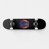 Drache mit Feuer Skateboard (Horizontal)