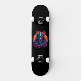 Drache mit Feuer Skateboard