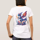 Drache mit Feuerball T-Shirt (Rückseite)