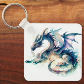 Drache mit Flügeln Schlüsselanhänger (Vorderseite)