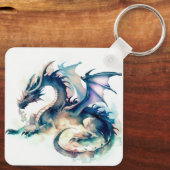 Drache mit Flügeln Schlüsselanhänger (Rückseite)