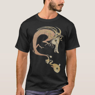 Drache mit kleinen Fischen T-Shirt