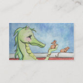 Drache mit Mäusen Visitenkarte (Rückseite)