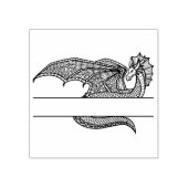 Drache mit Platz für den Namen Gummistempel (Prägung)