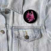 Drache mit Ribbon-Brustkrebs-Bewusstsein Button (Beispiel)