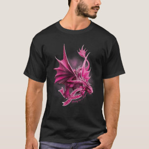 Drache mit Ribbon-Brustkrebs-Bewusstsein T-Shirt