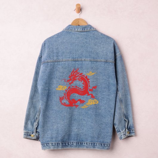 Drache mit roter Farbe Jeansjacke (Hangar)