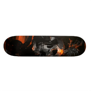 Drache mit Skull-Skateboard Skateboard