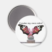 Drache mit sonnigen Ohren Magnet (Vorderseite/Rückseite)