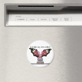 Drache mit sonnigen Ohren Magnet (In Situ (Geschirrspüler))