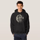 Drache mit Tiger Tattoo YIN und Yang Beast-Kampf Hoodie (Vorne ganz)