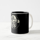 Drache mit Tiger Tattoo YIN und Yang Beast-Kampf Zweifarbige Tasse (VorderseiteRechts)
