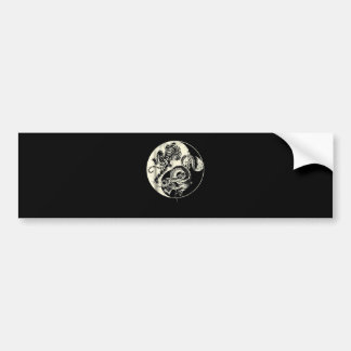 Drache mit Tiger Tattoo YIN und Yang Bestienkampf Autoaufkleber
