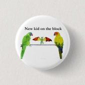 Drache mit Vögeln Button (Vorderseite)