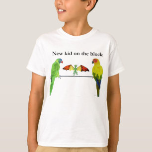 Drache mit Vögeln T-Shirt