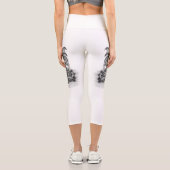 Drache mit Zombie Capri Leggings (Rückseite)