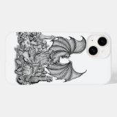 Drache mit Zombie Case-Mate iPhone Hülle (Rückseite (Horizontal))
