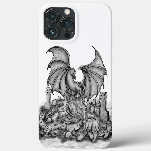 Drache mit Zombie Case-Mate iPhone Hülle (Rückseite)