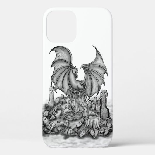Drache mit Zombie Case-Mate iPhone Hülle (Rückseite)