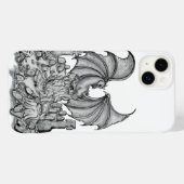 Drache mit Zombie Case-Mate iPhone Hülle (Rückseite (Horizontal))