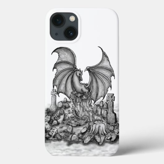Drache mit Zombie Case-Mate iPhone Hülle (Rückseite)