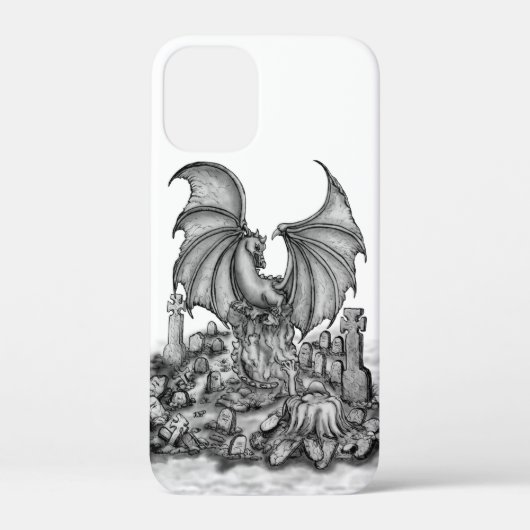 Drache mit Zombie Case-Mate iPhone Hülle (Rückseite)