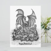 Drache mit Zombie-Flachkarte (Stehend Vorderseite)