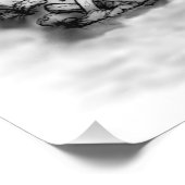 Drache mit Zombie Fotodruck (Ecke)