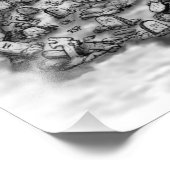 Drache mit Zombie Fotodruck (Ecke)