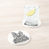 Drache mit Zombie Getränkeuntersetzer (Seite)