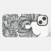 Drache mit Zombie iPhone Hülle (Rückseite (Horizontal))