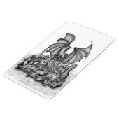 Drache mit Zombie Magnet (Linke Seite)