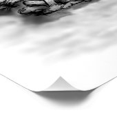 Drache mit Zombie Poster (Ecke)