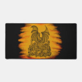 Drache mit Zombie Schreibtischunterlage (Vorderseite)