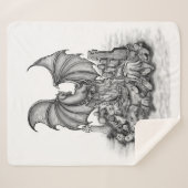 Drache mit Zombie Sherpadecke (Vorderseite (Horizontal))