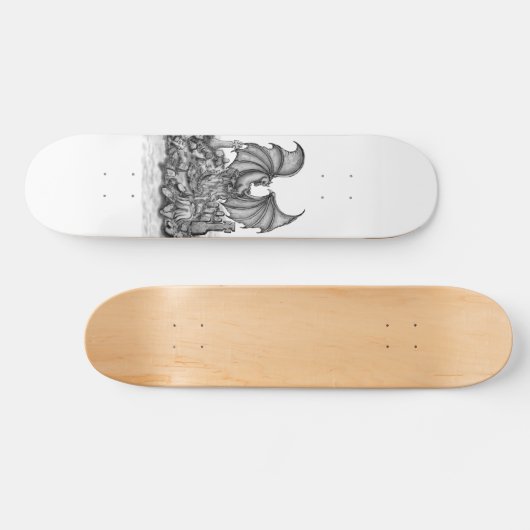 Drache mit Zombie Skateboard (Horizontal)