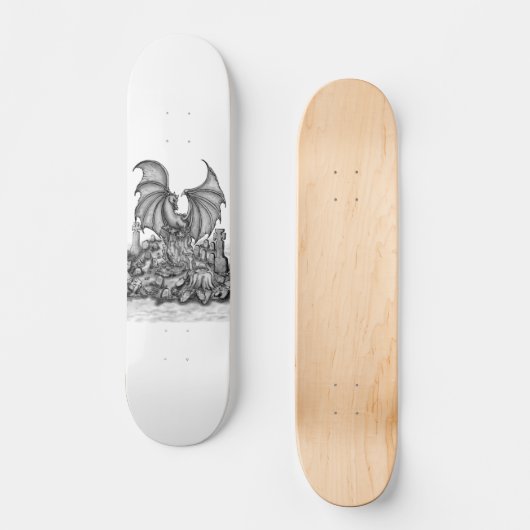 Drache mit Zombie Skateboard (Vorderseite)