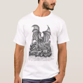 Drache mit Zombie T-Shirt (Vorderseite)
