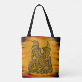 Drache mit Zombie Tasche (Rückseite)