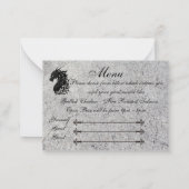 Drache, mittelalterliche UAWG/Menü Mitteilungskarte (Rückseite)