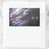 Drache Mond Buchlabel Aufkleber (Tasche)
